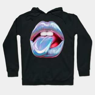 Fluorescent Tongue | T Shirt Design Hoodie